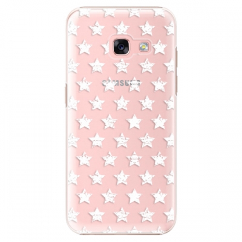 Plastové pouzdro iSaprio - Stars Pattern - white - Samsung Galaxy A3 2017