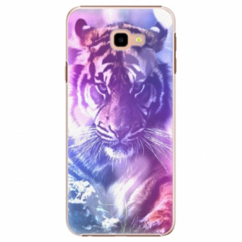 Plastové pouzdro iSaprio - Purple Tiger - Samsung Galaxy J4+