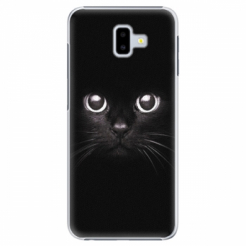 Plastové pouzdro iSaprio - Black Cat - Samsung Galaxy J6+