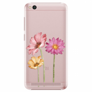 Plastové pouzdro iSaprio - Three Flowers - Xiaomi Redmi 5A