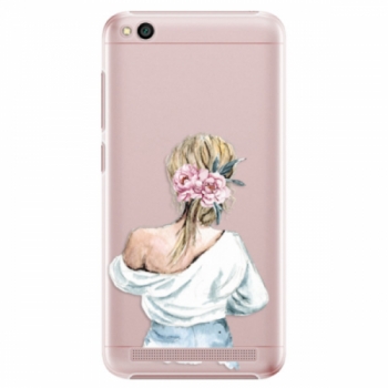 Plastové pouzdro iSaprio - Girl with flowers - Xiaomi Redmi 5A