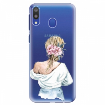 Plastové pouzdro iSaprio - Girl with flowers - Samsung Galaxy M20