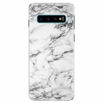Plastové pouzdro iSaprio - White Marble 01 - Samsung Galaxy S10