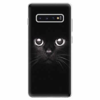 Plastové pouzdro iSaprio - Black Cat - Samsung Galaxy S10+