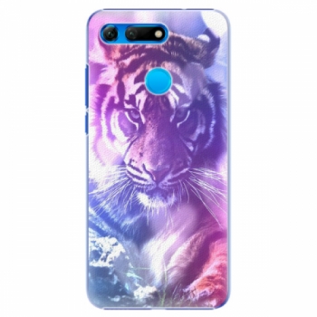 Plastové pouzdro iSaprio - Purple Tiger - Huawei Honor View 20