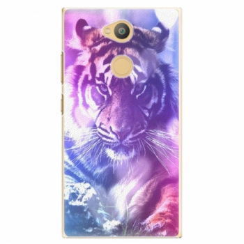 Plastové pouzdro iSaprio - Purple Tiger - Sony Xperia L2