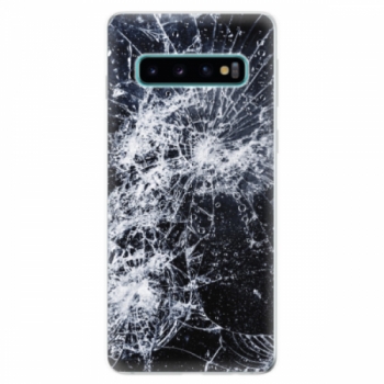 Odolné silikonové pouzdro iSaprio - Cracked - Samsung Galaxy S10