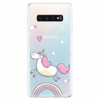 Odolné silikonové pouzdro iSaprio - Unicorn 01 - Samsung Galaxy S10+