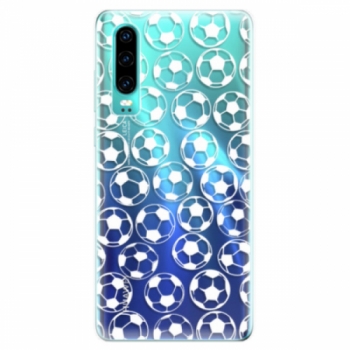 Odolné silikonové pouzdro iSaprio - Football pattern - white - Huawei P30