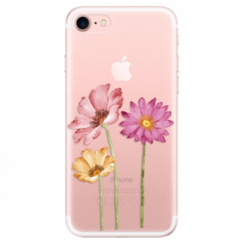 Odolné silikonové pouzdro iSaprio - Three Flowers - iPhone 7