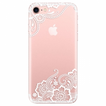 Odolné silikonové pouzdro iSaprio - White Lace 02 - iPhone 7