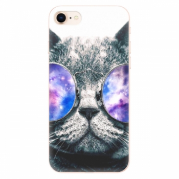 Odolné silikonové pouzdro iSaprio - Galaxy Cat - iPhone 8