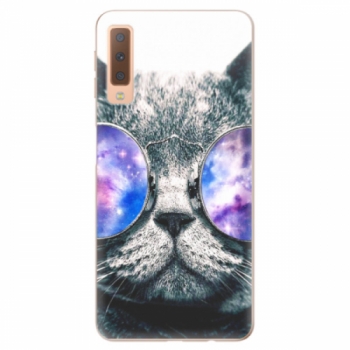Odolné silikonové pouzdro iSaprio - Galaxy Cat - Samsung Galaxy A7 (2018)