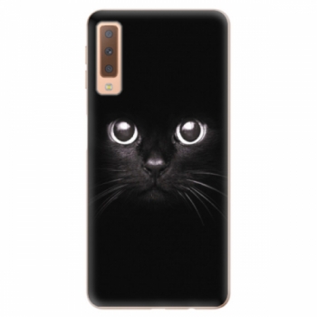 Odolné silikonové pouzdro iSaprio - Black Cat - Samsung Galaxy A7 (2018)
