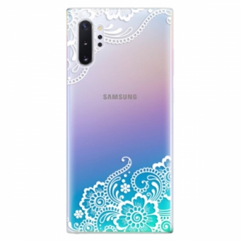 Odolné silikonové pouzdro iSaprio - White Lace 02 - Samsung Galaxy Note 10+