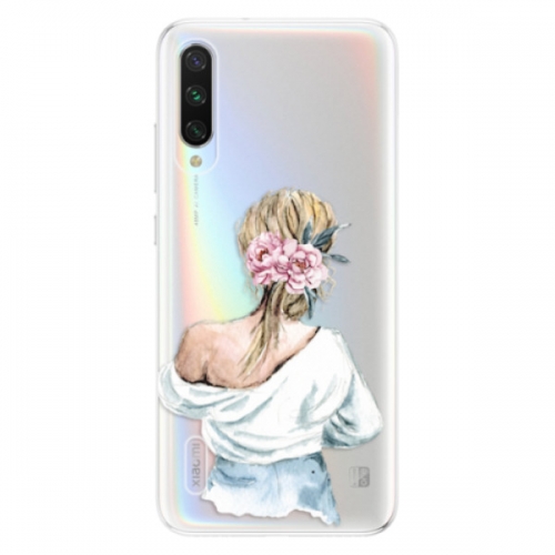 Odolné silikonové pouzdro iSaprio - Girl with flowers - Xiaomi Mi A3