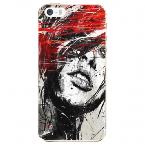 Odolné silikonové pouzdro iSaprio - Sketch Face - iPhone 5/5S/SE
