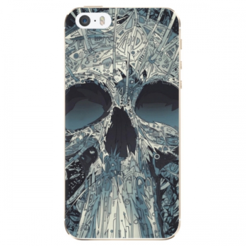 Odolné silikonové pouzdro iSaprio - Abstract Skull - iPhone 5/5S/SE