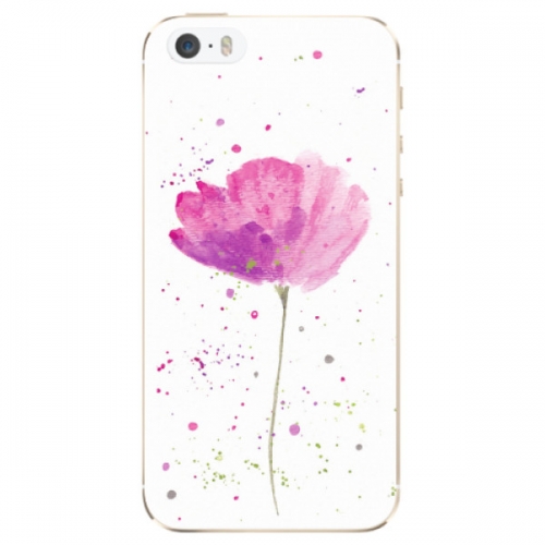 Odolné silikonové pouzdro iSaprio - Poppies - iPhone 5/5S/SE
