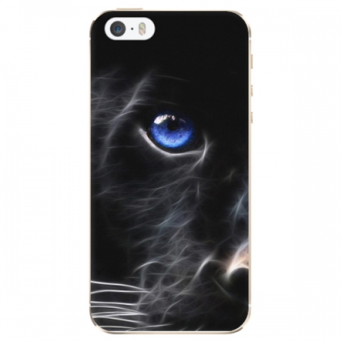 Odolné silikonové pouzdro iSaprio - Black Puma - iPhone 5/5S/SE