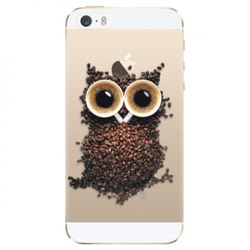 Odolné silikonové pouzdro iSaprio - Owl And Coffee - iPhone 5/5S/SE