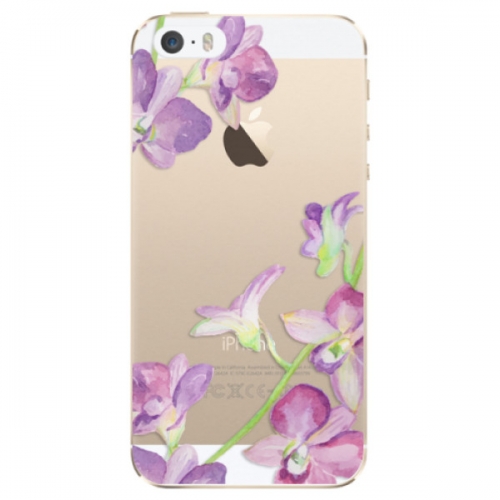 Odolné silikonové pouzdro iSaprio - Purple Orchid - iPhone 5/5S/SE