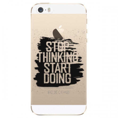 Odolné silikonové pouzdro iSaprio - Start Doing - black - iPhone 5/5S/SE