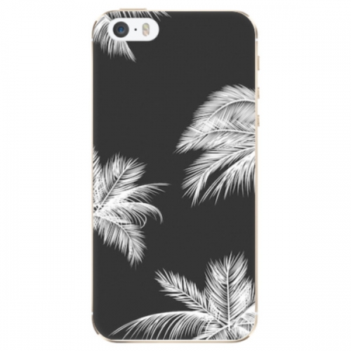 Odolné silikonové pouzdro iSaprio - White Palm - iPhone 5/5S/SE