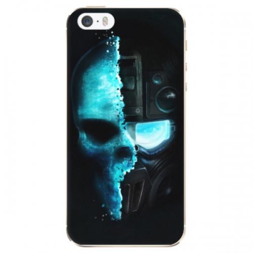 Odolné silikonové pouzdro iSaprio - Roboskull - iPhone 5/5S/SE