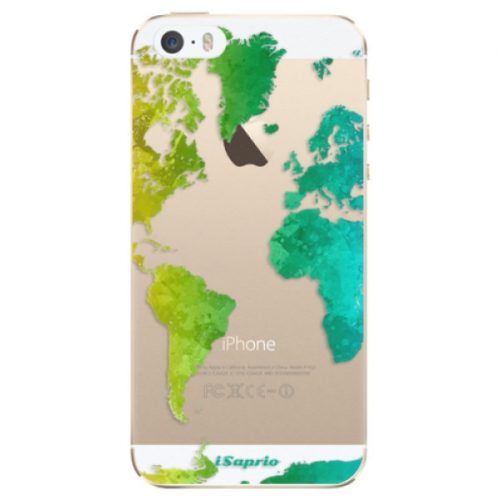 Odolné silikonové pouzdro iSaprio - Cold Map - iPhone 5/5S/SE