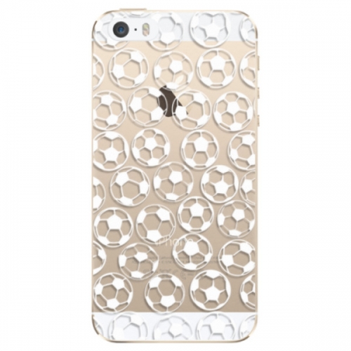 Odolné silikonové pouzdro iSaprio - Football pattern - white - iPhone 5/5S/SE