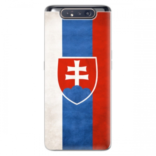 Odolné silikonové pouzdro iSaprio - Slovakia Flag - Samsung Galaxy A80