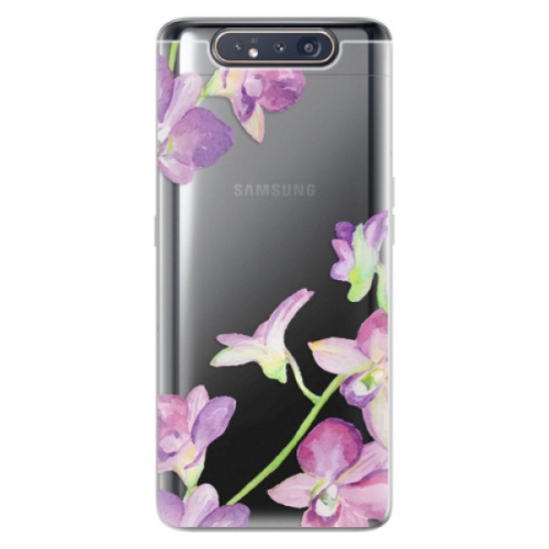 Odolné silikonové pouzdro iSaprio - Purple Orchid - Samsung Galaxy A80