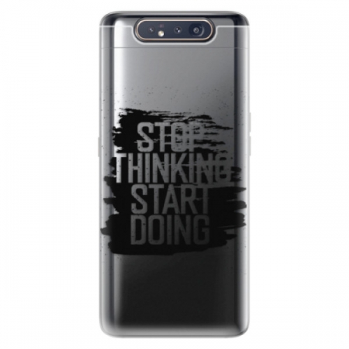 Odolné silikonové pouzdro iSaprio - Start Doing - black - Samsung Galaxy A80