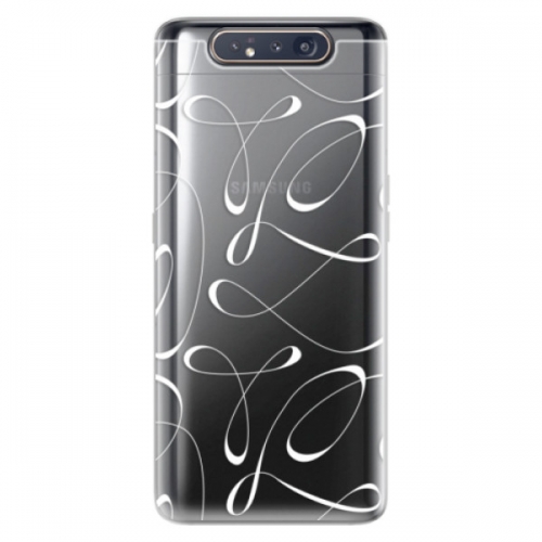 Odolné silikonové pouzdro iSaprio - Fancy - white - Samsung Galaxy A80