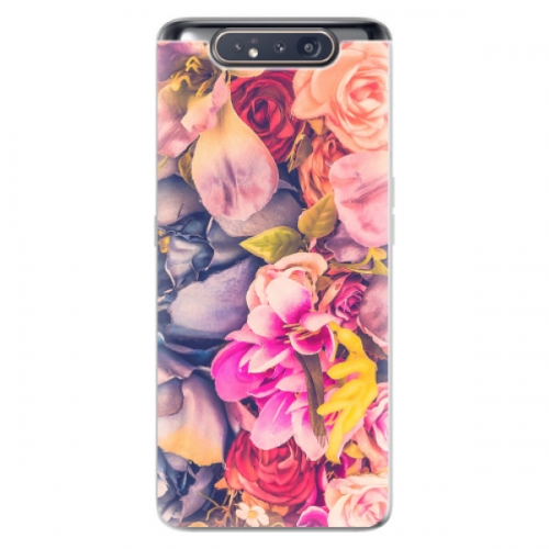 Odolné silikonové pouzdro iSaprio - Beauty Flowers - Samsung Galaxy A80
