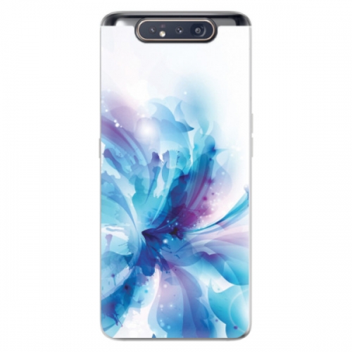 Odolné silikonové pouzdro iSaprio - Abstract Flower - Samsung Galaxy A80