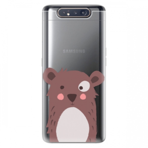 Odolné silikonové pouzdro iSaprio - Brown Bear - Samsung Galaxy A80
