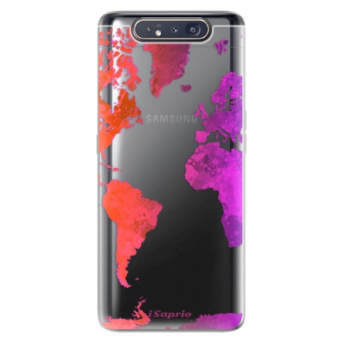 Odolné silikonové pouzdro iSaprio - Warm Map - Samsung Galaxy A80