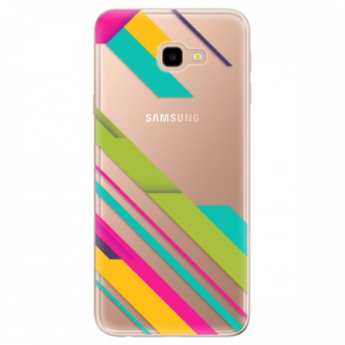Odolné silikonové pouzdro iSaprio - Color Stripes 03 - Samsung Galaxy J4+
