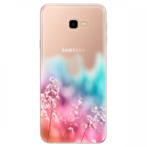 Odolné silikonové pouzdro iSaprio - Rainbow Grass - Samsung Galaxy J4+