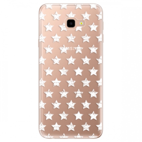 Odolné silikonové pouzdro iSaprio - Stars Pattern - white - Samsung Galaxy J4+
