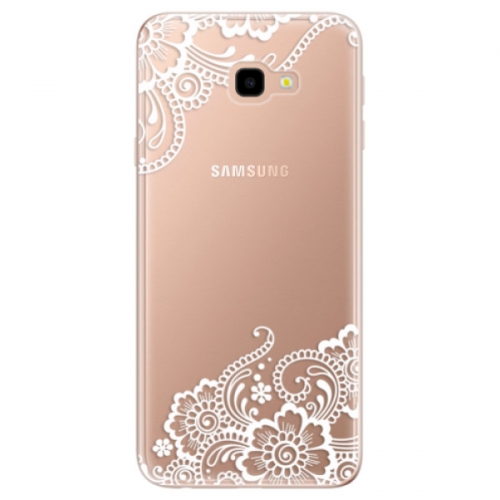 Odolné silikonové pouzdro iSaprio - White Lace 02 - Samsung Galaxy J4+