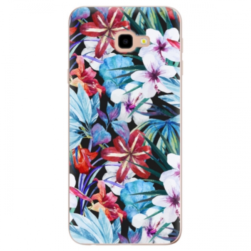 Odolné silikonové pouzdro iSaprio - Tropical Flowers 05 - Samsung Galaxy J4+