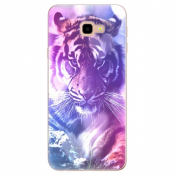 Odolné silikonové pouzdro iSaprio - Purple Tiger - Samsung Galaxy J4+