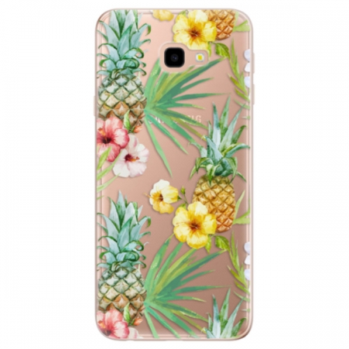 Odolné silikonové pouzdro iSaprio - Pineapple Pattern 02 - Samsung Galaxy J4+