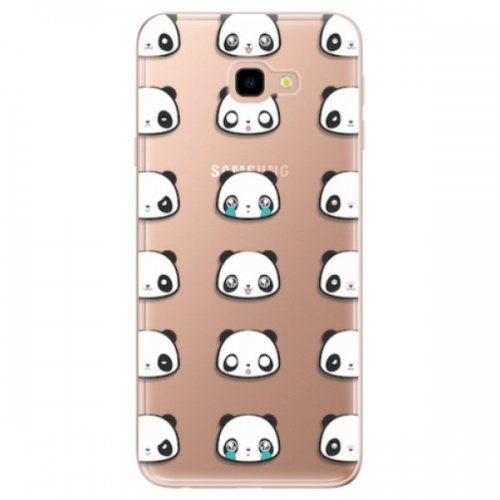 Odolné silikonové pouzdro iSaprio - Panda pattern 01 - Samsung Galaxy J4+