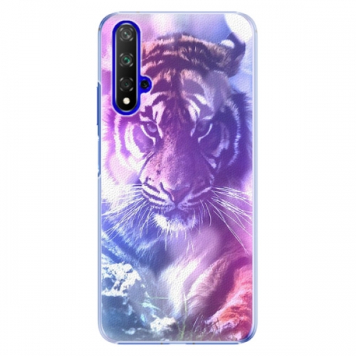 Plastové pouzdro iSaprio - Purple Tiger - Huawei Honor 20