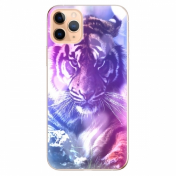 Odolné silikonové pouzdro iSaprio - Purple Tiger - iPhone 11 Pro Max