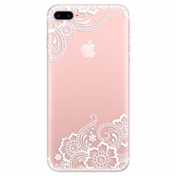 Odolné silikonové pouzdro iSaprio - White Lace 02 - iPhone 7 Plus